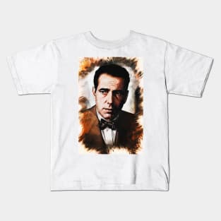 Humphrey Bogart portrait Kids T-Shirt